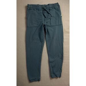 Pact Medium Jogger Sweatpants Green Drawstring Organic Cotton